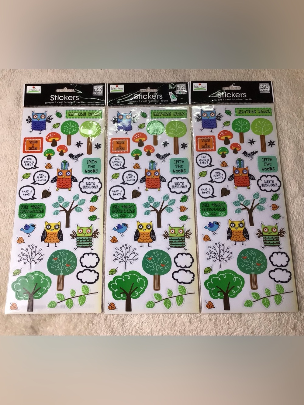 Nature theme stickers
